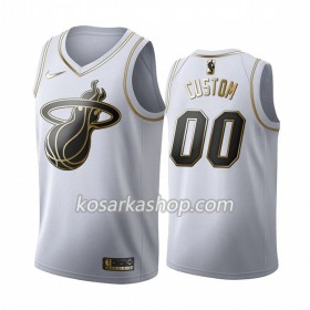 Dres Miami Heat Prilagođeni Nike 2019-20 Bijela Golden Edition Swingman